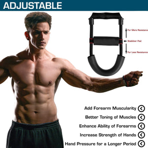 one piece -wrist-strengthener-forearm-exerciser-adjustable-tension-improving-strength-arm-grip-workout
